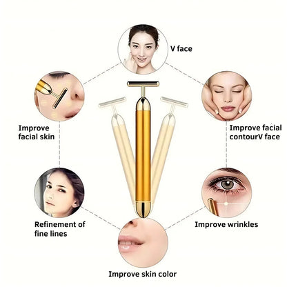 AuraGlow™ 24k Gold Beauty Massager